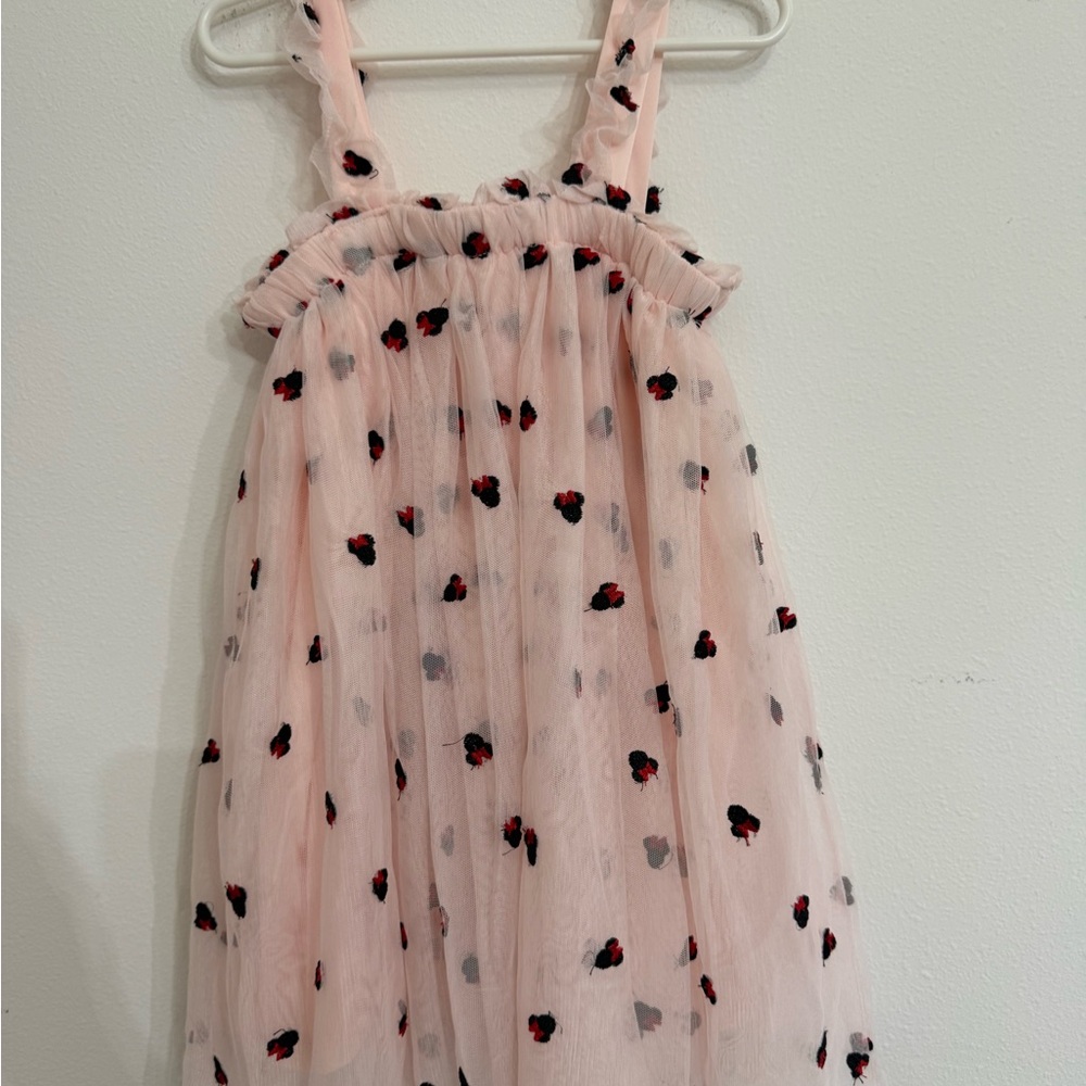 Disney Pink and Black Polka Dot Minnie ears Dress